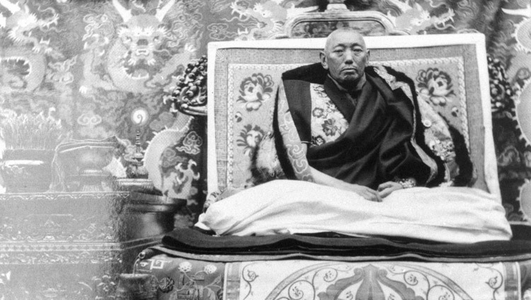 El 13er Dalái Lama en Tibet.