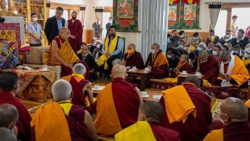 Su Santidad el Dalái Lama llega a Ladakh