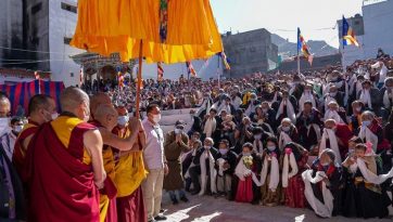 Peregrinación al Jokhang en Leh