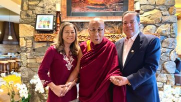 Su Santidad el Dalái Lama parte del norte del estado de Nueva York