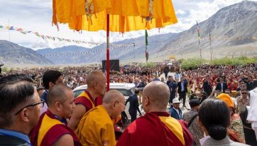 El pueblo de Zanskar reza por la larga vida de Su Santidad el Dalái Lama