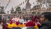 Danza Ritual de la Tierra de Kalachakra y Preparativos Rituales - Bodhgaya, Bihar, India