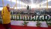 Primer día de enseñanzas en Bodhgaya