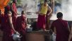 Segundo día de enseñanzas en Ganden Jangtse - Mundgod, Karnataka, India