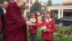 Charla con estudiantes y entrevista en Nueva Delhi, India