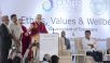 Ceremonia de colocación de la primera piedra del nuevo Centro y Charla del Dalái Lama en Hyderabad, Telangana, India