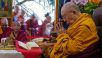 Su Santidad asiste a una ceremonia de oraciones de Kalachakra