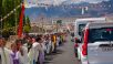 Su Santidad llega a Leh, Ladakh